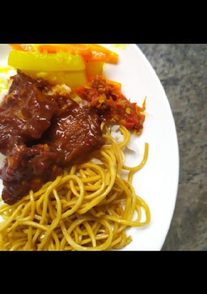 Foto resep Nasi Krengsengan Daging