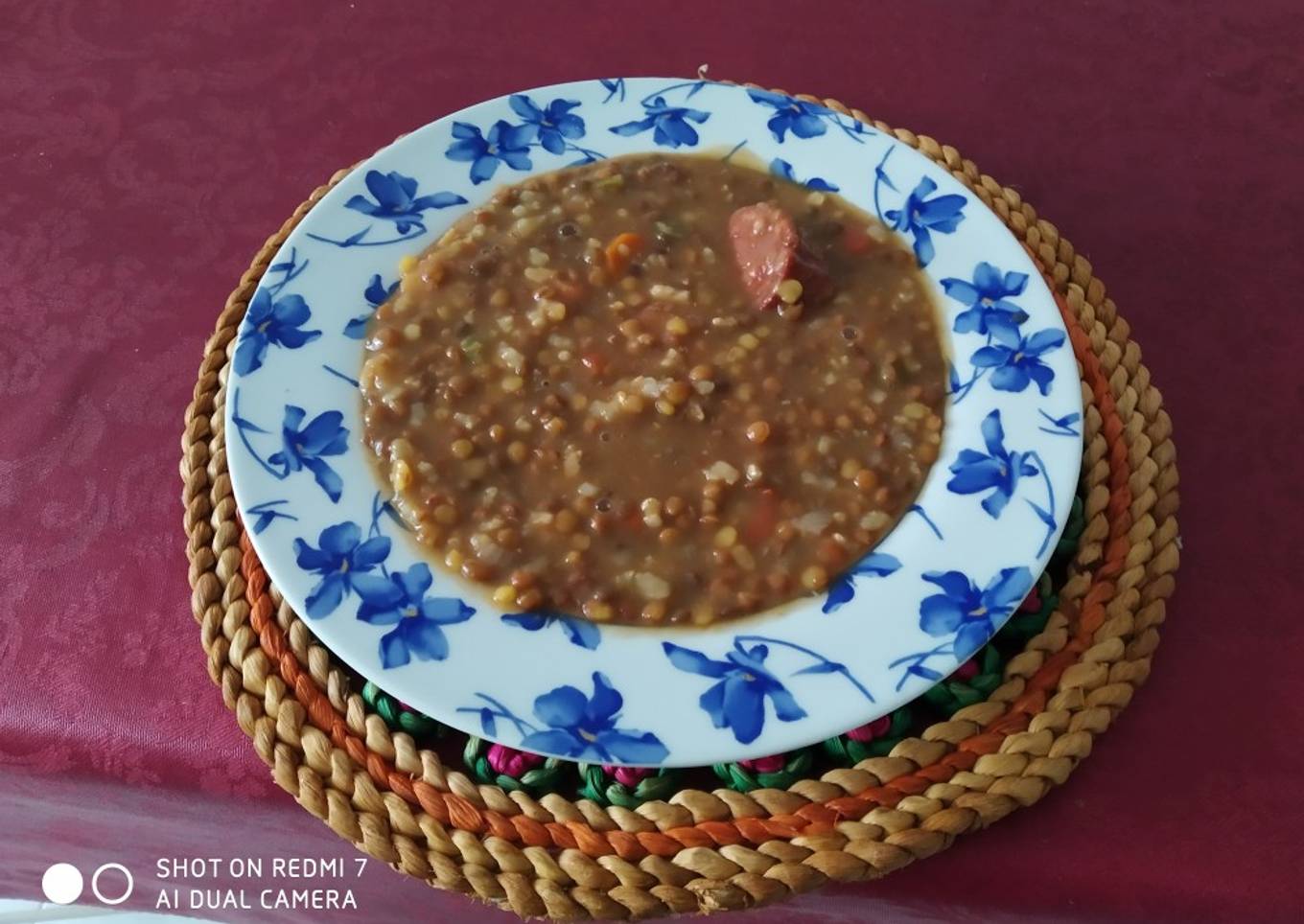 Lentejas estofadas, con chorizo y panceta