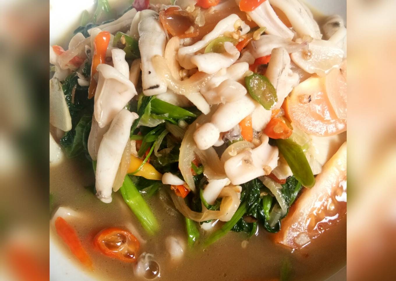 Cah Kangkung Cumi Pedes