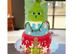 Una foto de Pastel de Grinch