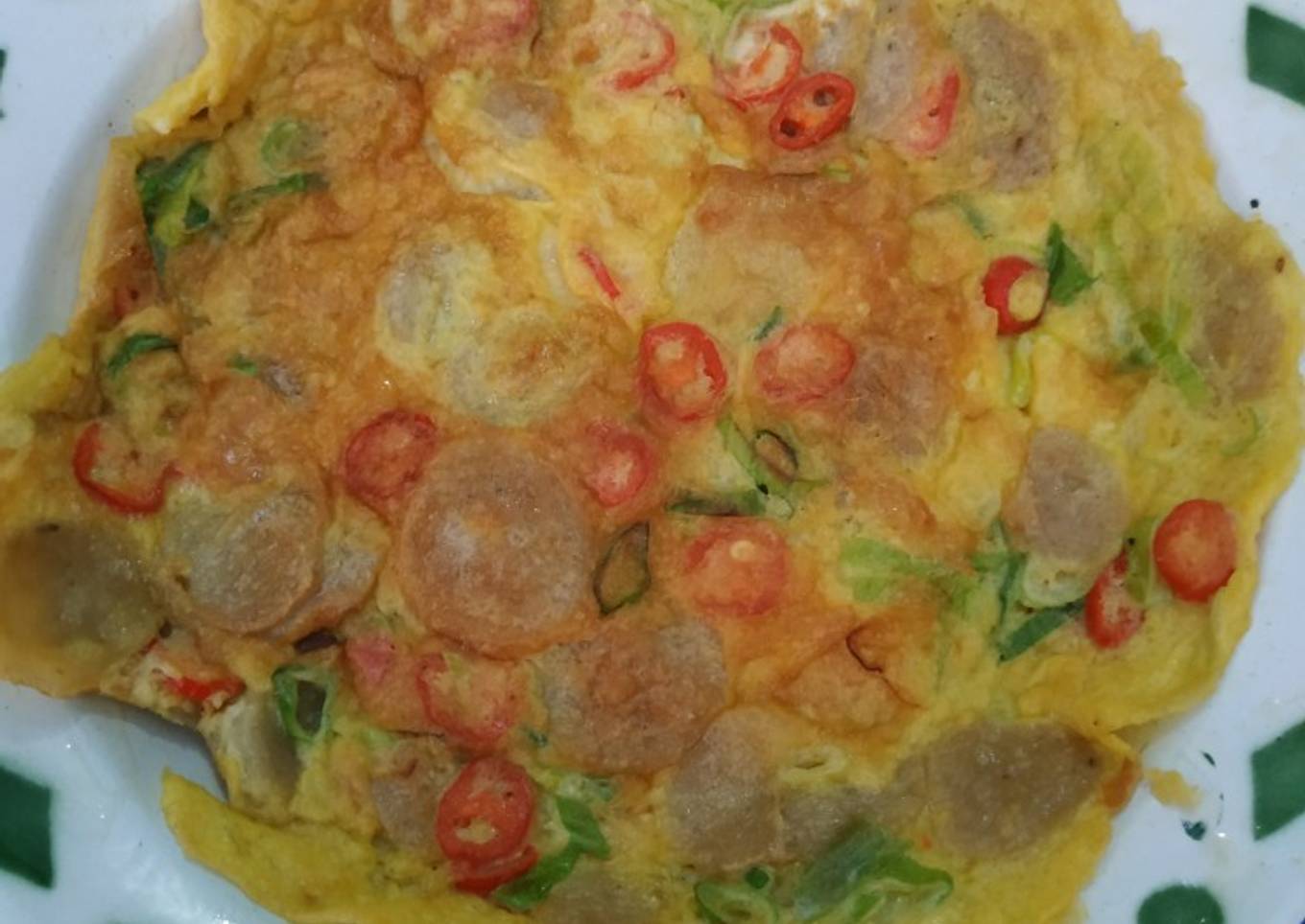 Telor dadar bakso