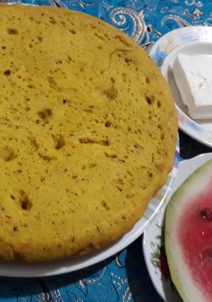 عکسی از دستور نان بیرجندی در ماهیتابه