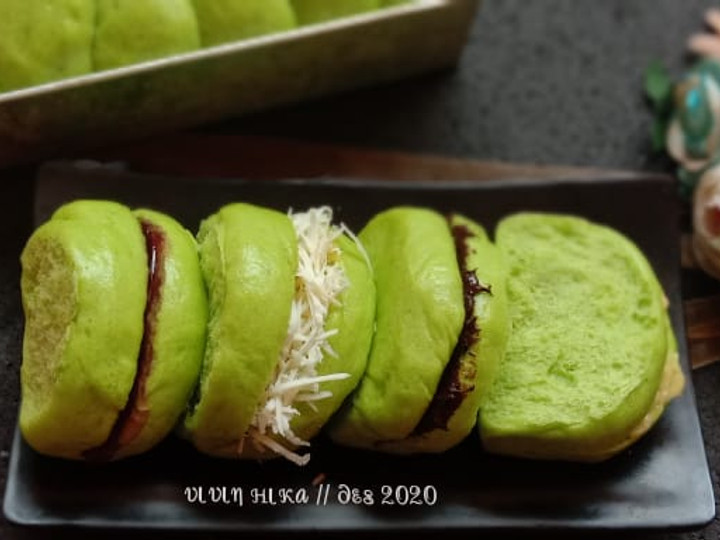 Resep Roti Sobek Pandan Kukus (no mixer) Anti Gagal