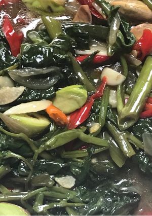 Foto resep Cah kangkung pete trasi ❤️
