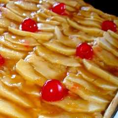 Foto principal de Tarta de manzana con crema pastelera