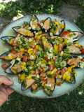 Pipirrana de mejillones