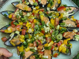 Pipirrana de mejillones