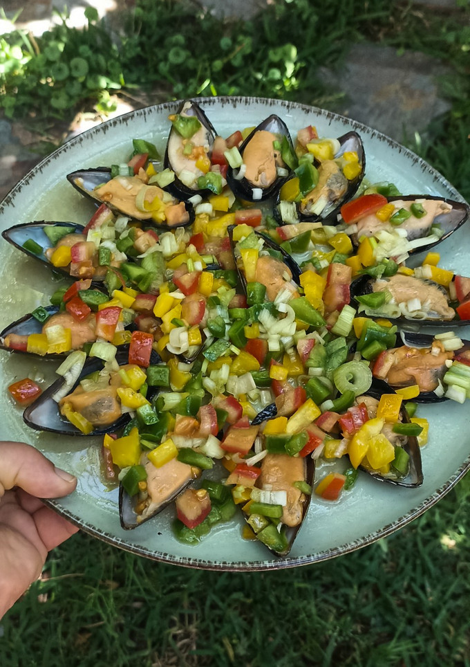 Una foto de Pipirrana de mejillones
