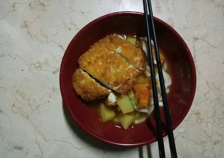 Udon Curry chicken katsu