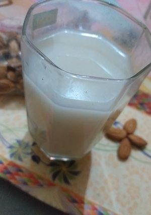 A picture of #Badamkasharbat #cookpadapp #summerdrinkcontest.