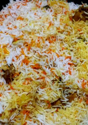A picture of Beef Biryani.