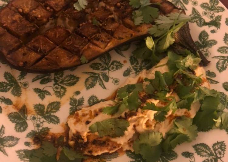 Recipe of Award-winning Marinades aubergine with humus