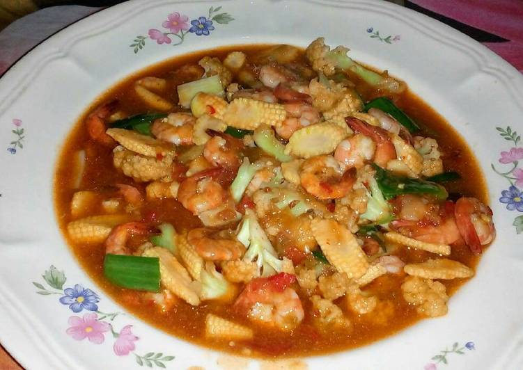 Langkah Mudah untuk Menyiapkan Capcay Goreng Udang yang nikmat