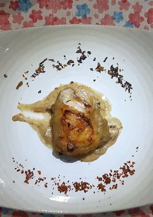 Foto resep Chicken roasted with creamy cheese sauce