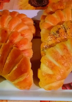 Pudingos kifli tekercs recept fotója