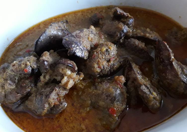 Cara mudah mengolah Hati ayam masak pedas, Enak Banget