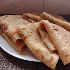 A picture of Soft layered chapatis.