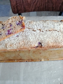Una foto de Budín de Harina Integral con Edulcorante Líquido y Arándanos