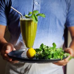A picture of Pineapple mint punch.