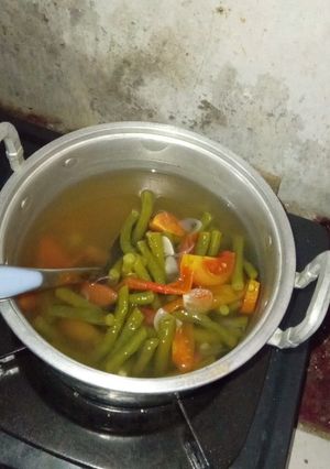 Foto resep Sayur bening kacang panjang