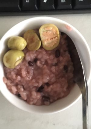 Hình của món Cháo đỗ đen.