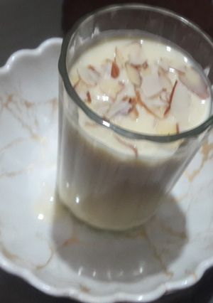 A picture of Badam shake.