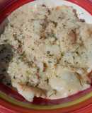 Ravioles en Salsa blanca con Crema