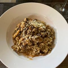 A picture of Mushroom Risotto (with Optional Truffle Oil).
