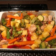 A picture of Oven baked sweet and sour chicken 🍍.