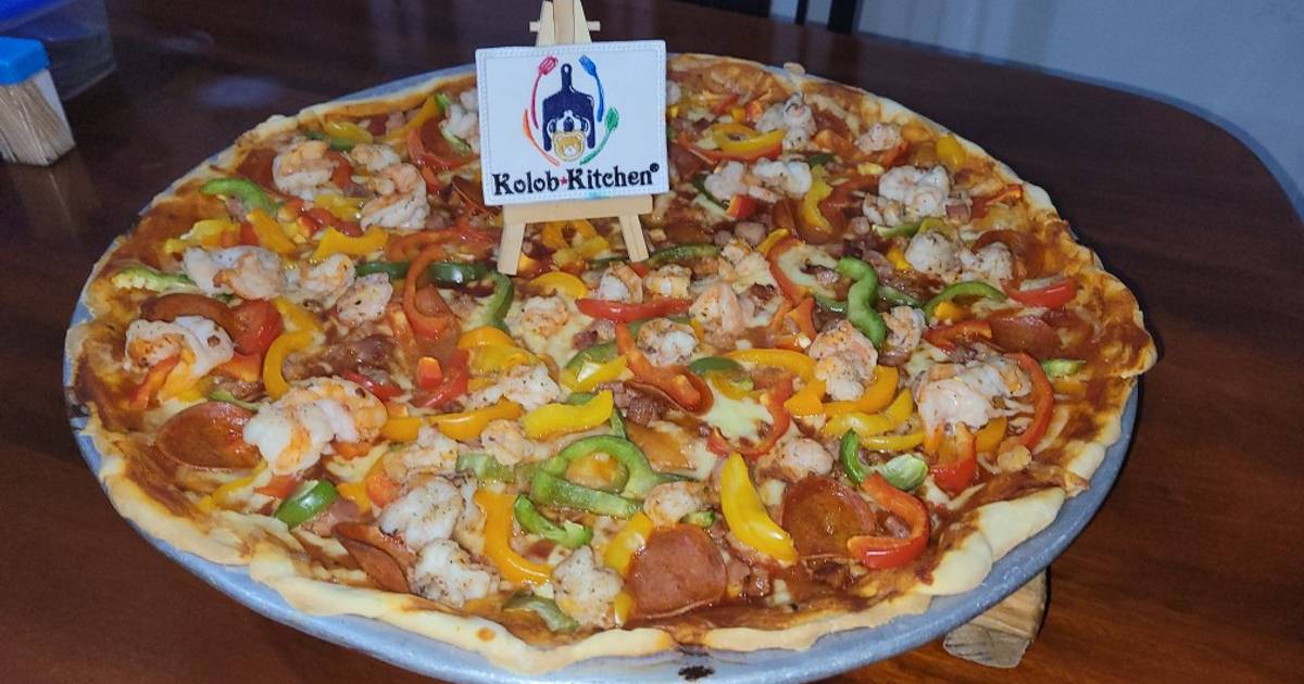 Pizza de mariscos - 121 recetas caseras- Cookpad
