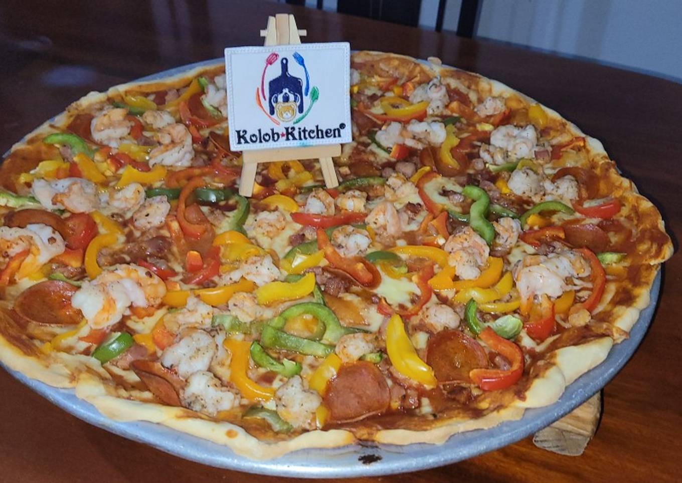 PIZZA DE CAMARON / Shrimp Pizza