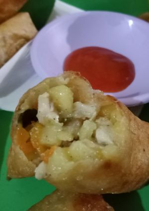 Foto resep Lumpia ayam sayur