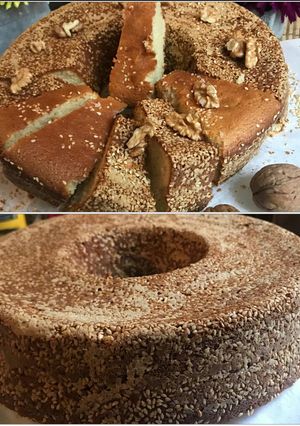 A picture of Tahini and Sesame Cake.
