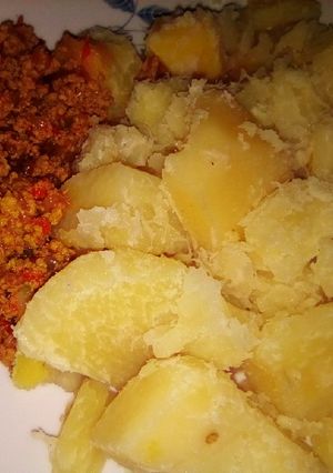 Dafafen doya da miyan kwai ainihin hoton girkin