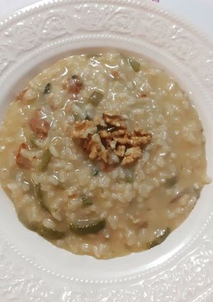 Foto di Risotto zucchine noci e taleggio