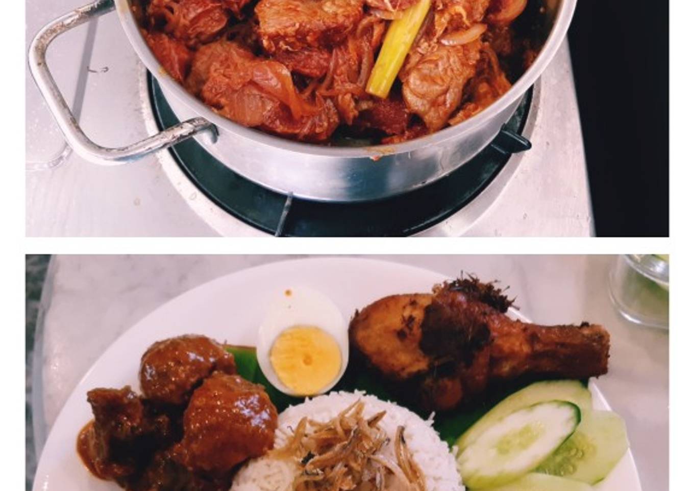 Rendang meat recipe for nasi lemak #mycookbook