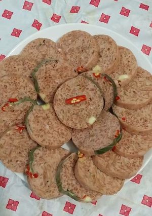 Hình của món Nem chua cối.