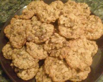 Fresh, Cooking Recipe Apricot and Chocolate Oatmeal Cookies Most Delicious