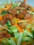 Dưa leo cà rốt xào thịt