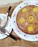 Oats,chia seeds and mango tea-time Cake