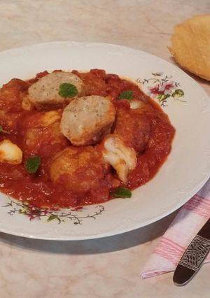 Ancsyka-féle paradicsomos húsgombóc a sütőből 🍅 recept fotója