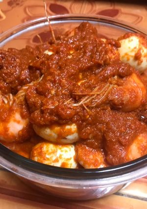 Foto resep Sambal udang dan telur puyuh