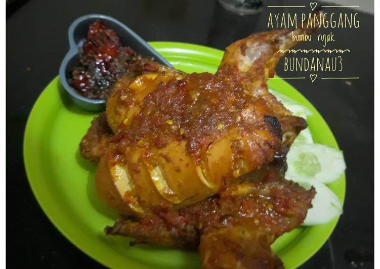 Resep Ayam Panggang bumbu rujak(tanpa santan), Enak Banget