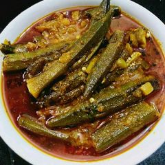A picture of Bhindi Gravy/Lady finger Curry.