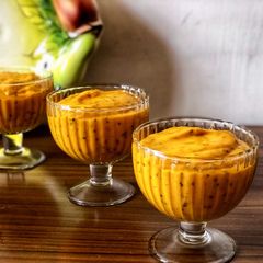 A picture of Mango chia pudding.