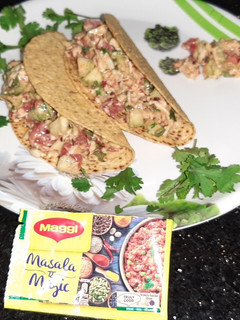 મેક્સીકન ટાકોસ વેજ સંભારો મેગી મસાલા(Mexican Tacos Veg Sambharo Maggi Masala Recipe In Gujarati) રેસીપી મુખ્ય ફોટો
