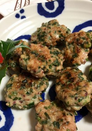A picture of Japanese Cuttlefish Dumplings.