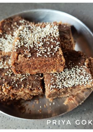 A picture of Sukhadi recipe (Gur Papdi or Gol Papdi).