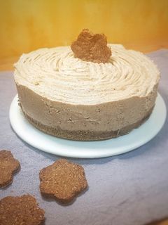 Una foto de Cheesecake de lotus