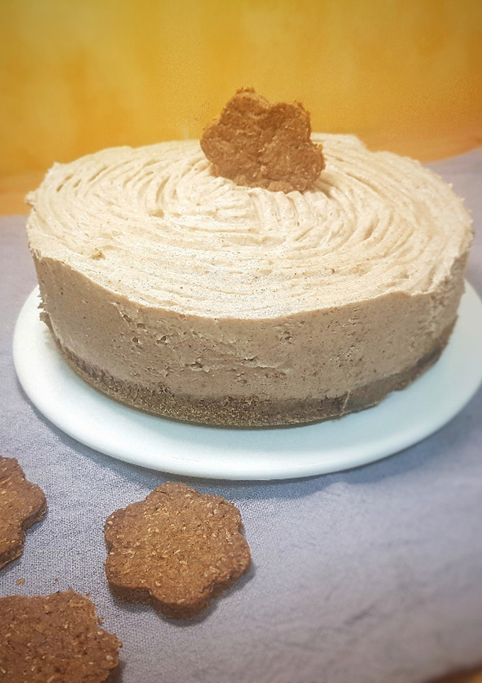 Una foto de Cheesecake de lotus